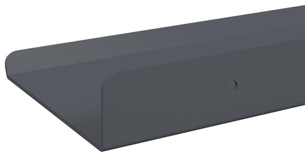 Lebegő polc 4 pcs Antracit 80 x 9 x 2,5 cm Acél