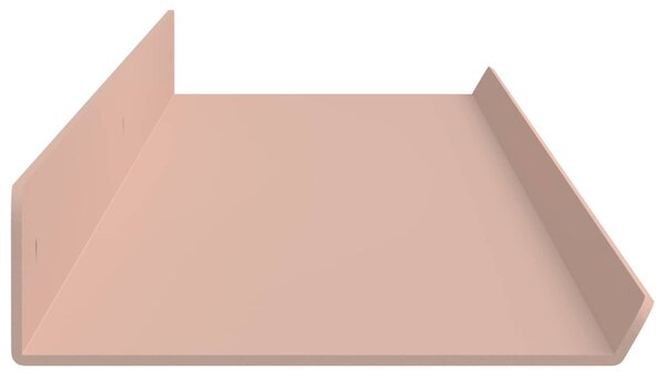 Lebegő polc 4 pcs Rózsaszín 100 x 9 x 2,5 cm Acél