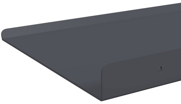 Lebegő polc 2 pcs Antracit 30 x 18 x 2,5 cm Acél