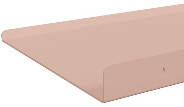 Lebegő polc 4 pcs Rózsaszín 30 x 18 x 2,5 cm Acél