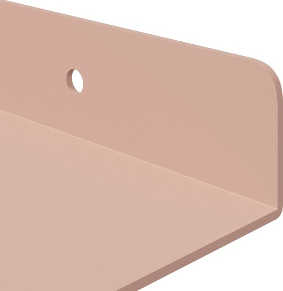 Lebegő polc 4 pcs Rózsaszín 30 x 18 x 2,5 cm Acél
