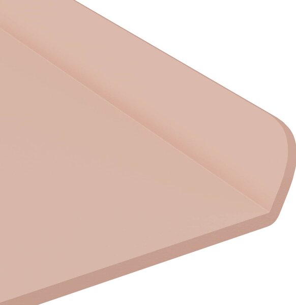 Lebegő polc 4 pcs Rózsaszín 30 x 18 x 2,5 cm Acél