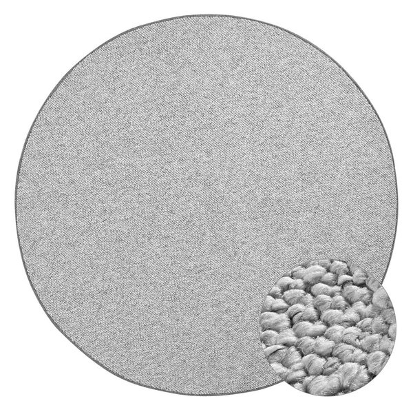 Szürke kerek szőnyeg ø 200 cm Wolly – BT Carpet