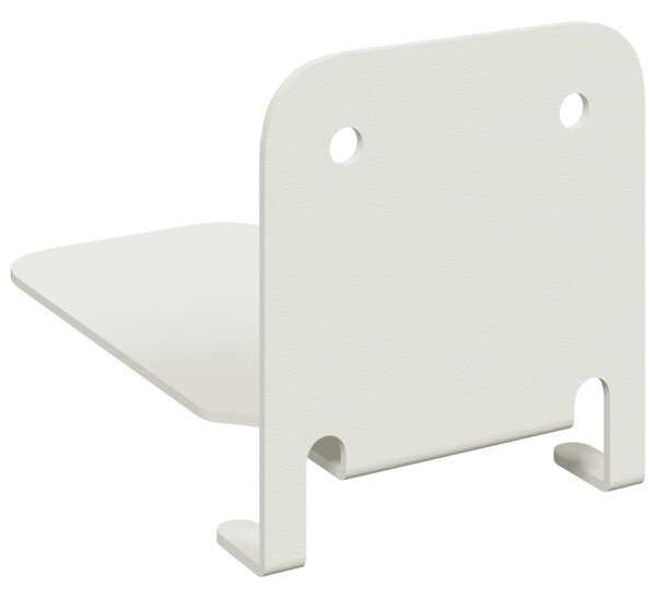 Lebegő polc polcokkal tárolóval 4 pcs Fehér 6 x 10,8 x 6,6 cm