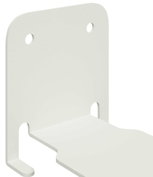 Lebegő polc polcokkal tárolóval 4 pcs Fehér 6 x 10,8 x 6,6 cm