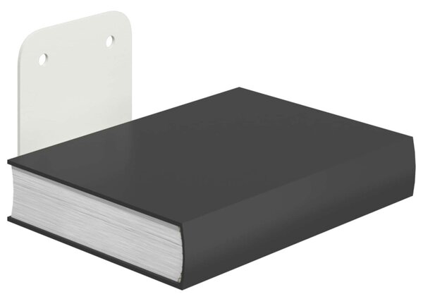 Lebegő polc polcokkal tárolóval 4 pcs Fehér 6 x 10,8 x 6,6 cm