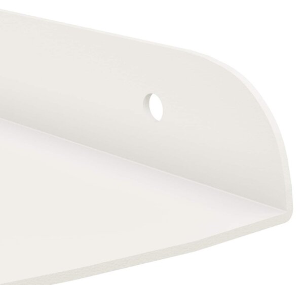 Lebegő polc polcokkal tárolóval 2 pcs Fehér 15 x 15 x 2 cm