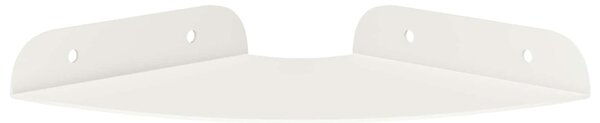 Lebegő polc polcokkal tárolóval 2 pcs Fehér 15 x 15 x 2 cm