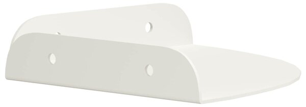 Lebegő polc polcokkal tárolóval 2 pcs Fehér 15 x 15 x 2 cm
