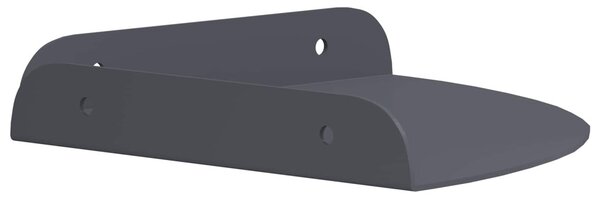 Lebegő polc polcokkal tárolóval 2 pcs Antracit 18 x 18 x 2 cm