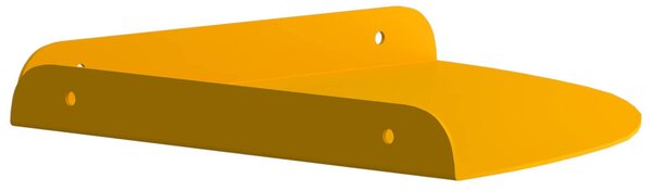 Lebegő polc polcokkal 2 pcs Mustár sárga 24 x 24 x 2 cm