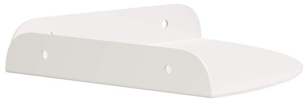 Lebegő polc polcokkal tárolóval 4 pcs Fehér 18 x 18 x 2 cm