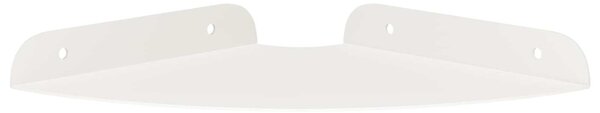 Lebegő polc polcokkal tárolóval 4 pcs Fehér 18 x 18 x 2 cm