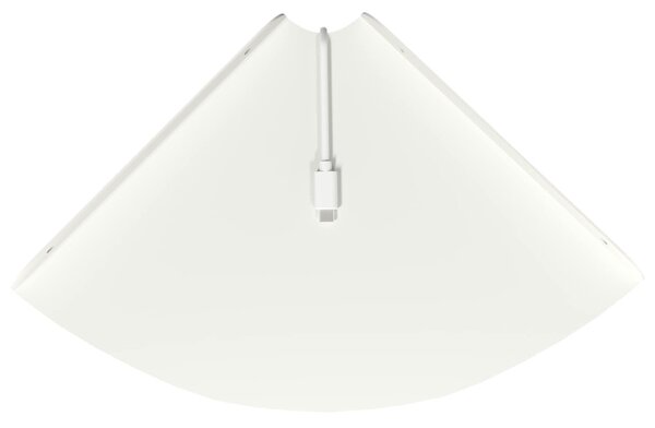 Lebegő polc polcokkal tárolóval 2 pcs Fehér 24 x 24 x 2 cm