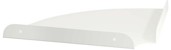 Lebegő polc polcokkal tárolóval 2 pcs Fehér 24 x 24 x 2 cm