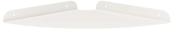 Lebegő polc polcokkal tárolóval 2 pcs Fehér 24 x 24 x 2 cm