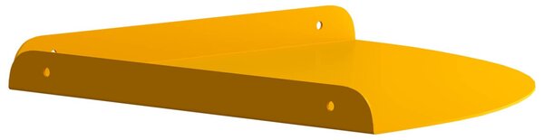 Lebegő polc polcokkal 4 pcs Mustár sárga 30 x 30 x 2 cm