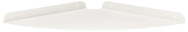 Lebegő polc polcokkal tárolóval 2 pcs Fehér 30 x 30 x 2 cm