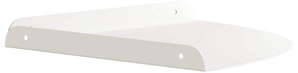 Lebegő polc polcokkal tárolóval 2 pcs Fehér 30 x 30 x 2 cm