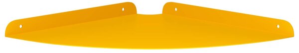 Lebegő polc polcokkal 4 pcs Mustár sárga 30 x 30 x 2 cm