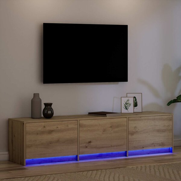 TV szekrény Artisan tölgy Szerelt Fa