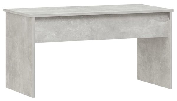 Betonszürke szerelt fa dohányzóasztal 102 x 50,5 x 52,5 cm