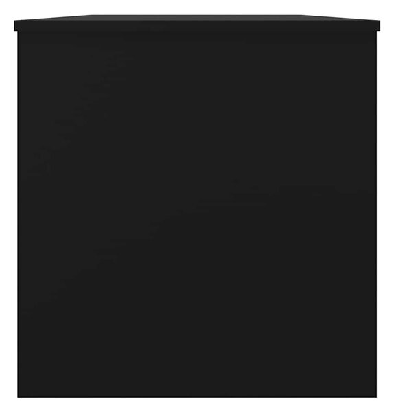 Fekete szerelt fa dohányzóasztal 102x50x52,5 cm