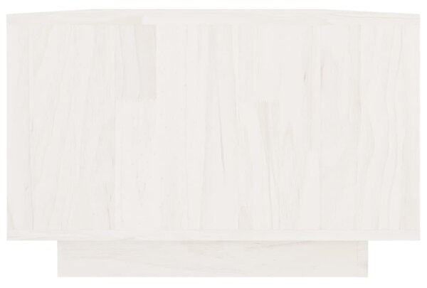 Fehér tömör fenyőfa dohányzóasztal 110 x 50 x 33,5 cm