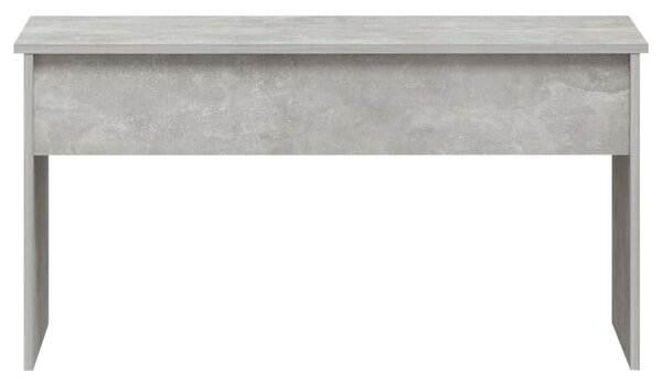 Betonszürke szerelt fa dohányzóasztal 102 x 50,5 x 52,5 cm