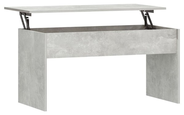 Betonszürke szerelt fa dohányzóasztal 102 x 50,5 x 52,5 cm