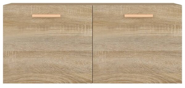 Sonoma tölgy színű szerelt fa faliszekrény 80 x 35 x 36,5 cm
