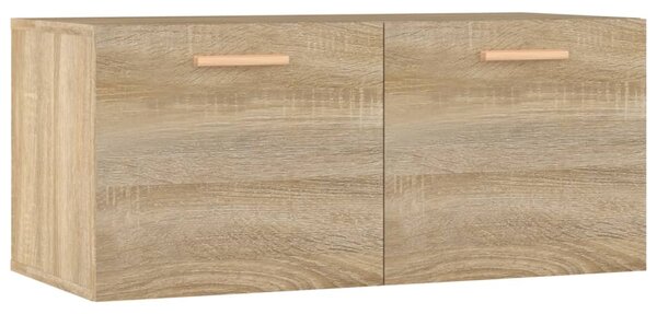 Sonoma tölgy színű szerelt fa faliszekrény 80 x 35 x 36,5 cm