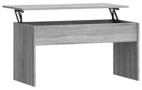 Szürke sonoma színű szerelt fa dohányzóasztal 102x50,5x52,5 cm