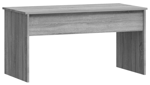Szürke sonoma színű szerelt fa dohányzóasztal 102x50,5x52,5 cm