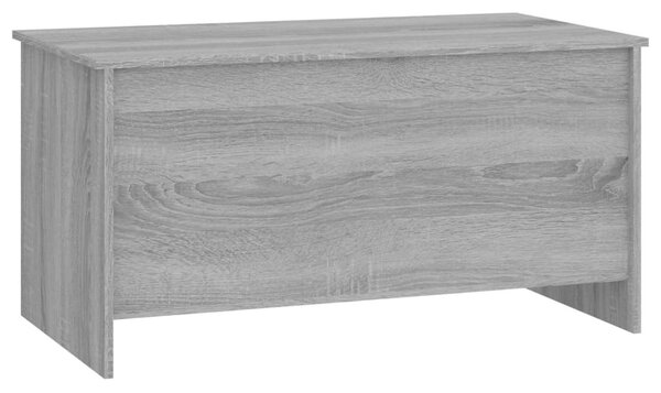 Szürke sonoma színű szerelt fa dohányzóasztal 102x55,5x52,5 cm