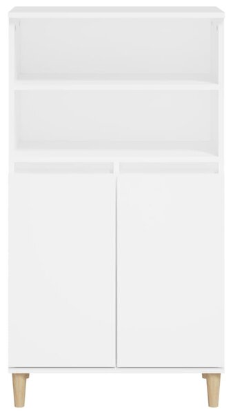 Fehér szerelt fa magasszekrény 60 x 36 x 110 cm