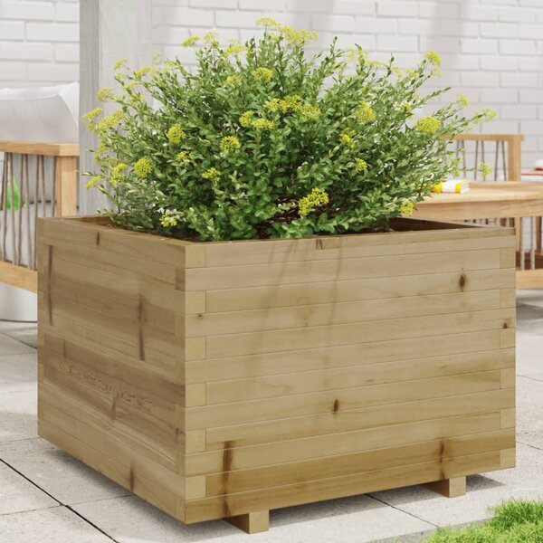 VidaXL impregnált fenyőfa kerti virágláda 70 x 70 x 49,5 cm