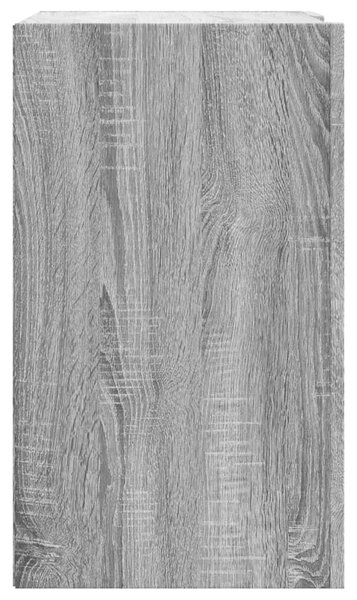 Szürke sonoma színű szerelt fa faliszekrény 75 x 35 x 60 cm