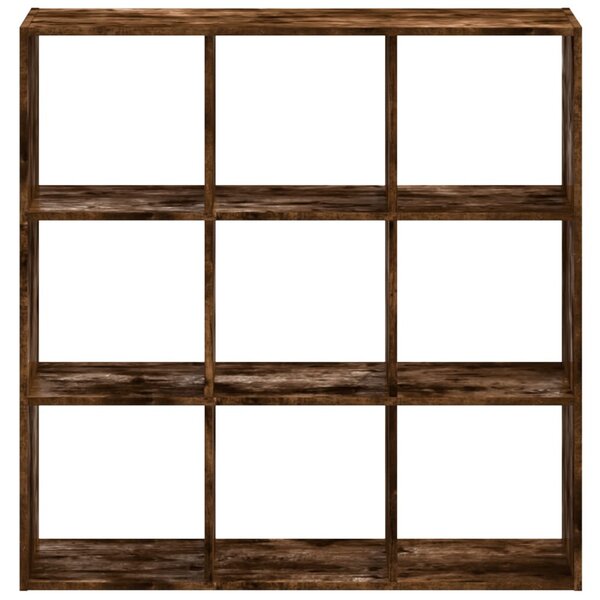 Füstös tölgy színű szerelt fa könyvespolc 102 x 32 x 102 cm