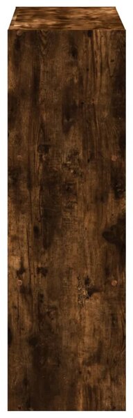 Füstös tölgy színű szerelt fa könyvespolc 102 x 32 x 102 cm