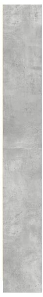 Betonszürke szerelt fa könyvespolc 80 x 24 x 176 cm