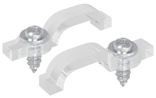 LED szalagklipszek 2 pcs Átlátszó 23,8 x 7,3 x 4,3 mm