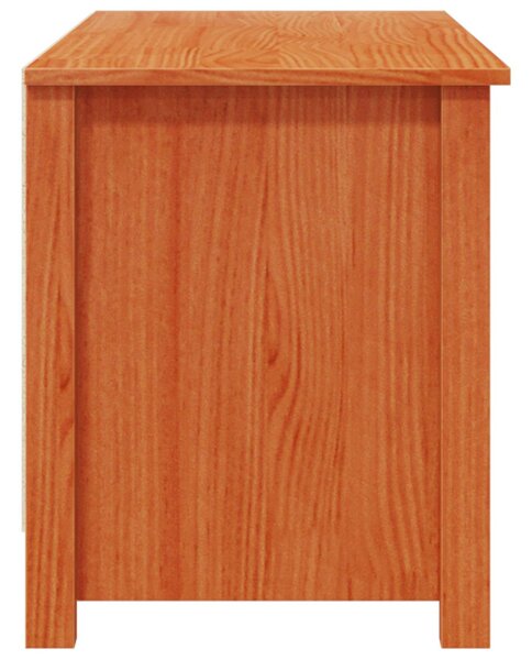 Cipőszekrény Viaszbarna 110 x 38 x 45,5 cm Tömör fenyő