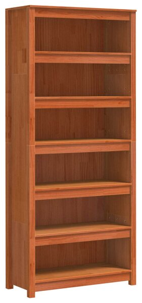 Könyvespolc Faggyú barna 80 x 35 x 183 cm Tömör fenyőfa
