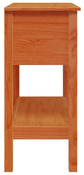 Konzolasztal Faggyú barna 75 x 35 x 75 cm Szilárd Fenyőfa