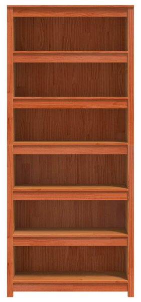 Könyvespolc Faggyú barna 80 x 35 x 183 cm Tömör fenyőfa