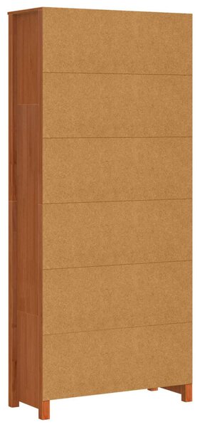 Könyvespolc Faggyú barna 80 x 35 x 183 cm Tömör fenyőfa
