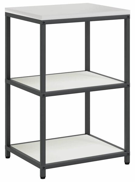 Konyhai Tárolás polcokkal tárolóval Fehér 60 x 50 x 92 cm Acél