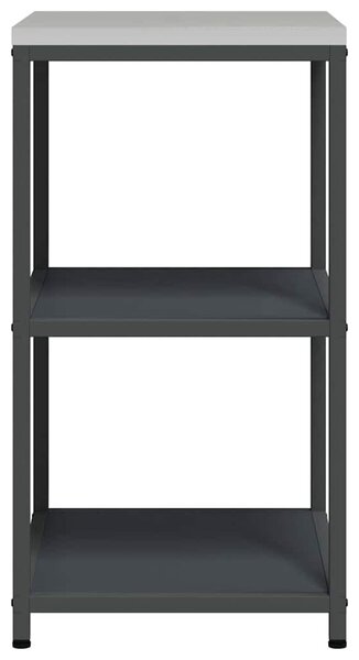 Konyhai Tárolás polcokkal Antracit 60 x 50 x 92 cm Acél