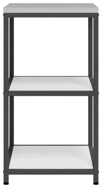 Konyhai Tárolás polcokkal tárolóval Fehér 60 x 50 x 92 cm Acél